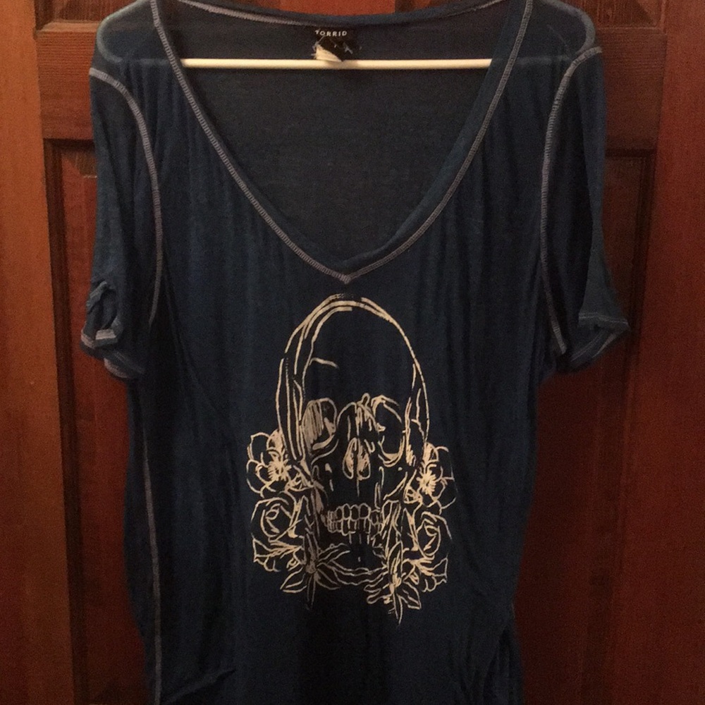 Torrid blue skull burnout